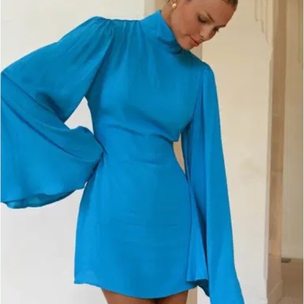 Yellow The Label Raya Dress in Teal